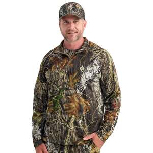 Nomad Men's Mossy Oak New Break-Up Mirage 1/4 Zip Long Sleeve Hunting Shirt