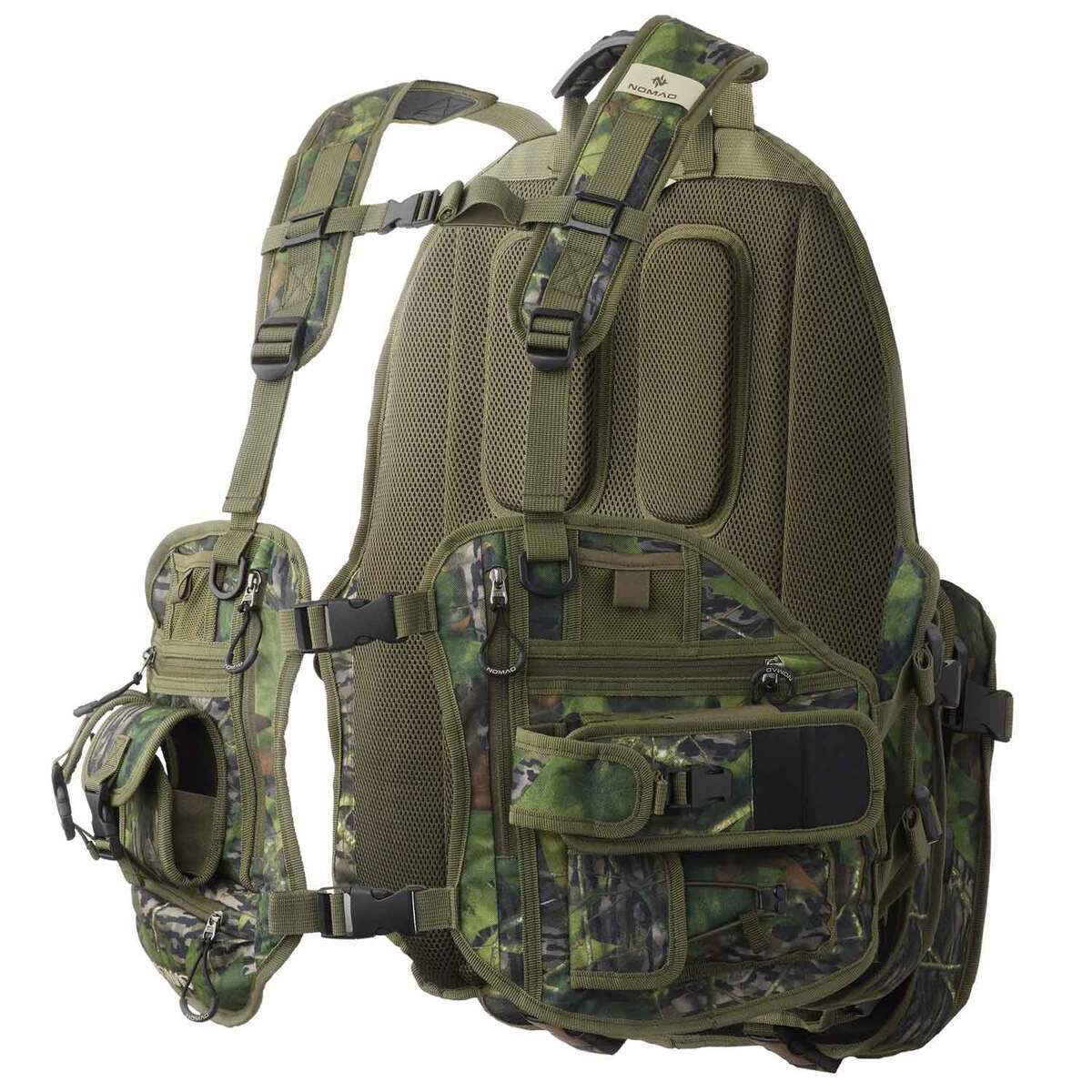 Nomad Men's Mossy Oak Shadow Leaf Bull Lounger Turkey Vest - One Size Fit Most - Mossy Oak Shadow Leaf One Size Fits Most Nomad Men's Mossy Oak Shadow Leaf Bull Lounger Turkey Vest - One Size Fit Most - Mossy Oak Shadow Leaf One Size Fits Most
