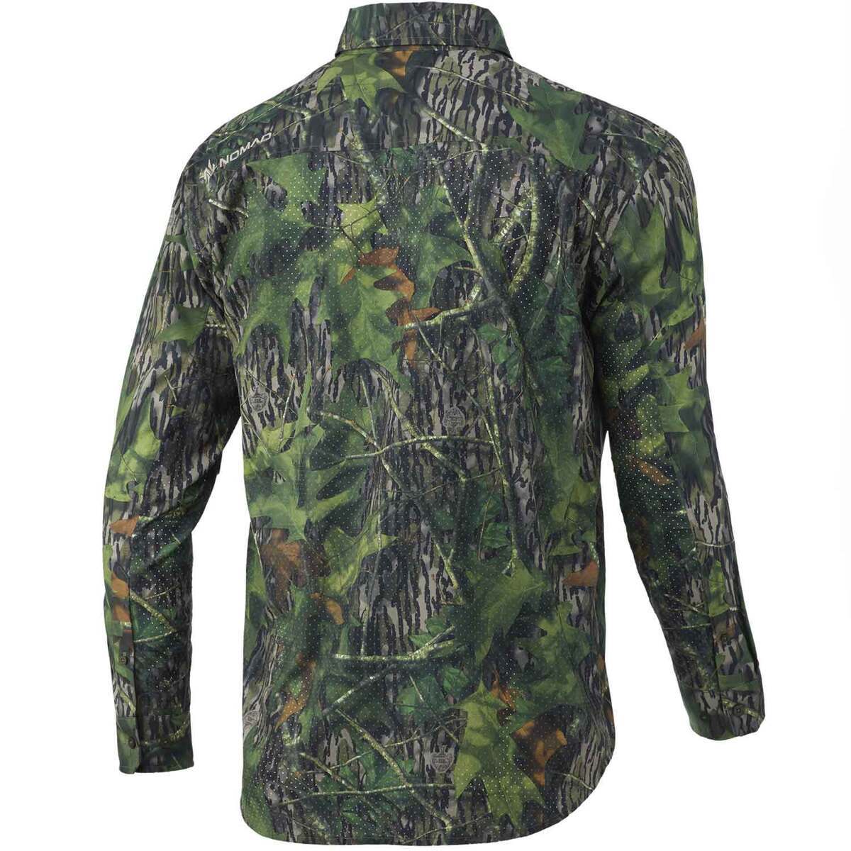 Nomad Men's Mossy Oak Shadow Leaf Stretch Lite Long Sleeve Shirt ...