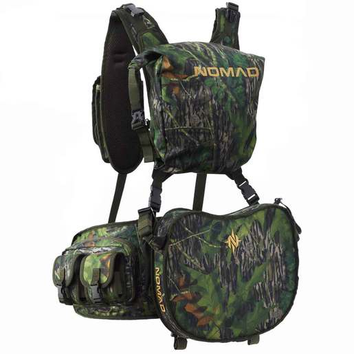 Nomad Mossy Oak Shadow Leaf Pursuit Convertible Turkey Hunting Vest - Mossy Oak Shadow Leaf One Size Fits Most - Nomad