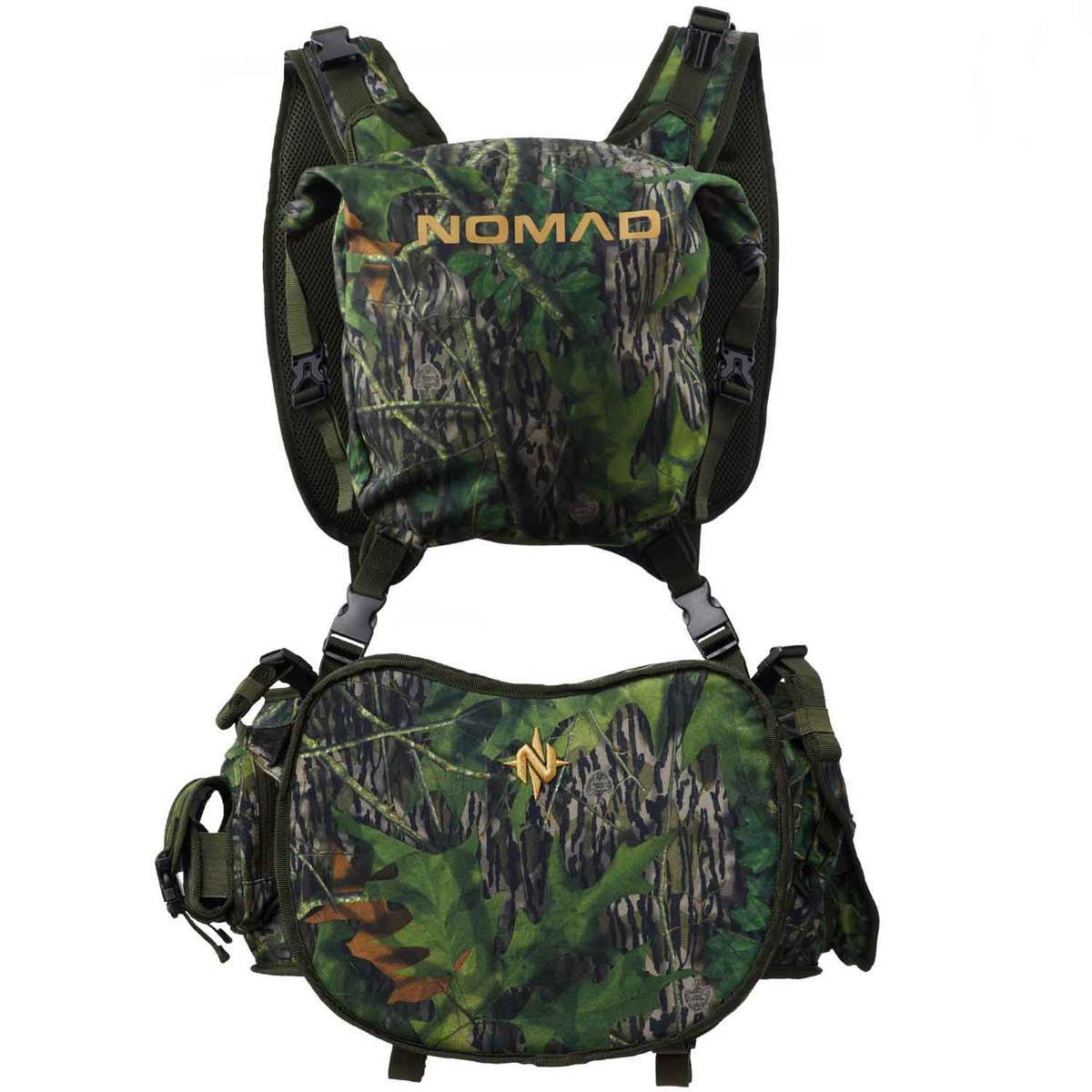 Nomad Mossy Oak Shadow Leaf Pursuit Convertible Turkey Hunting Vest - Mossy Oak Shadow Leaf One Size Fits Most Nomad Mossy Oak Shadow Leaf Pursuit Convertible Turkey Hunting Vest - Mossy Oak Shadow Leaf One Size Fits Most