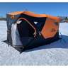 Nordic Legend Aurora Double Hub Ice Fishing Shelter - Orange, Black