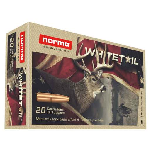 Norma Whitetail 243 Winchester 100gr PSP Rifle Ammo Ammo - 20 Rounds 20 Rounds Ammo