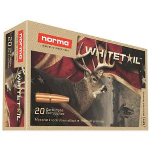Norma Whitetail 270 Winchester 130gr PSP Rifle Ammo - 20 Rounds