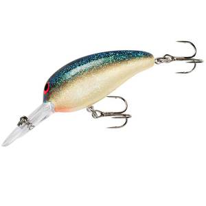 Norman Lures Middle N Crankbait - White/Green Fleck, 3/8oz, 2in, 7-9ft