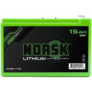 Norsk 11.1v 15AH Lithium-Ion Battery with Charger Trolling Motor Accessory