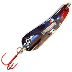 Northland Buck Shot Flutter Spoon Ice Fishing Spoon - Silver Shiner, 1/8oz