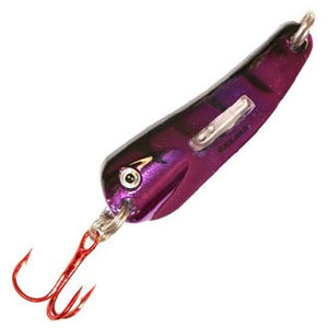 Northland Buck Shot Flutter Spoon Ice Fishing Spoon - Purple Passion, 1/8oz