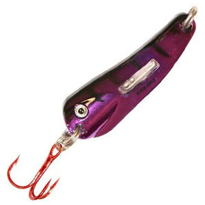 Northland Buck Shot Flutter Spoon Ice Fishing Spoon - Purple Passion, 1/4oz