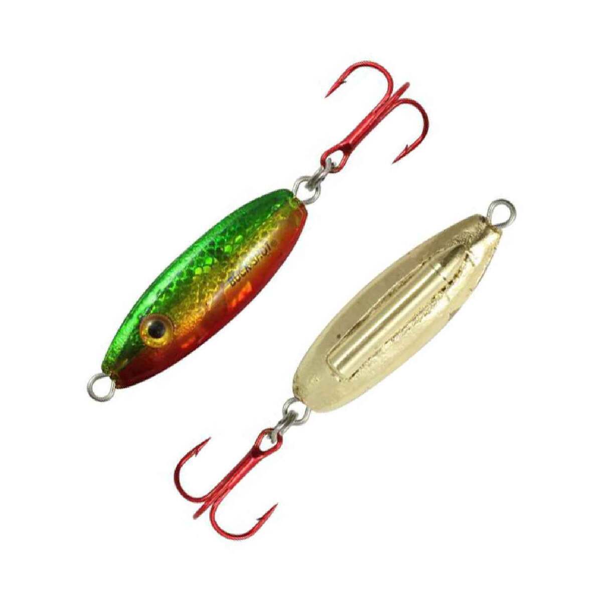 Northland Buck Shot Rattle Jigging Spoon - Glow Perch, 1/16oz - Glow Perch Northland Buck Shot Rattle Jigging Spoon - Glow Perch, 1/16oz - Glow Perch