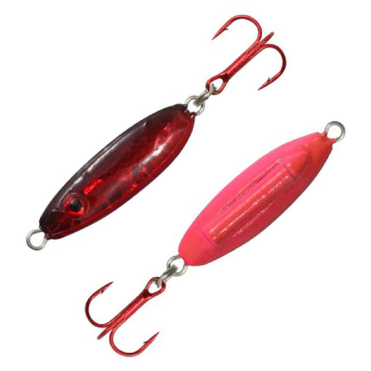 Northland Buck Shot Rattle Jigging Spoon - Glow Redfish, 1/4oz ...