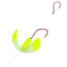 Northland Fishing Butterfly Blade Lure Component - Clear Tip Chartreuse, Sz 1 Blades - Clear Tip Chartreuse Sz 1 Blades