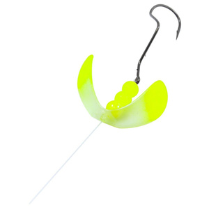 Northland Fishing Tackle Butterfly Blade Super Death Lure Rig - Clear Tip Chartreuse, Sz 1 Blade, 60in