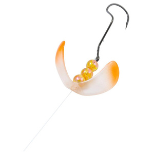 Northland Fishing Tackle Butterfly Blade Super Death Lure Rig - Clear Tip Orange, Sz 1 Blade, 60in