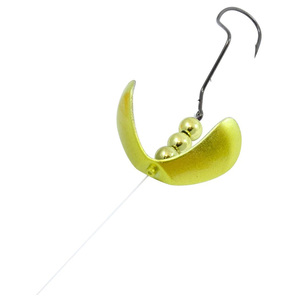 Northland Fishing Tackle Butterfly Blade Super Death Lure Rig - Metallic Gold, Sz 2 Blade, 60in