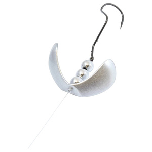 Northland Fishing Tackle Butterfly Blade Super Death Lure Rig - Metallic Silver, Sz 2 Blade, 60in