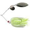 Northland Fishing Tackle Tandem Reed Runner Spinnerbait - White/Chartreuse, 1/4oz - White/Chartreuse