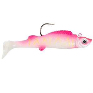 Northland Fishing Tackle UV Mimic Minnow Soft Swimbait - Pink Tiger, 1/4oz, 2-1/2in