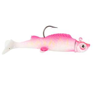 Northland Fishing Tackle UV Mimic Minnow Soft Swimbait - Pink Tiger, 1/8oz, 2-1/8in