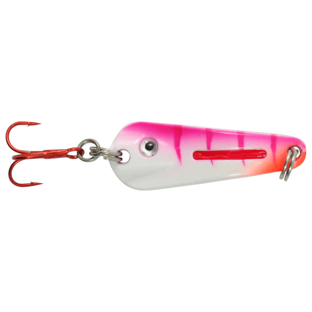 Northland Glo-Shot Spoon Ice Fishing Spoon - UV Pink Tiger, 1/16oz, 1-1 ...