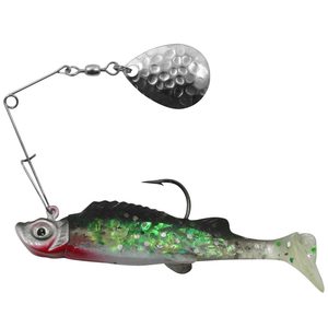 Northland Mimic Minnow Spin Jig Spinner - Silver Shiner, 1/8oz, 2-1/8in