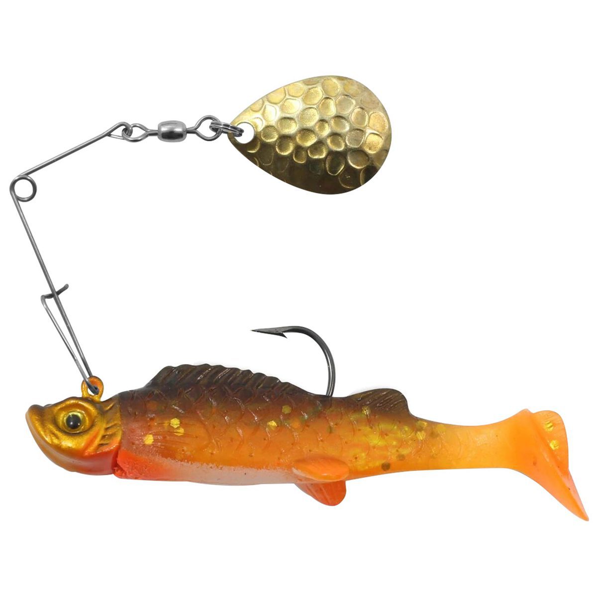Northland Mimic Minnow Spin Jig Spinner - Gold Shiner, 1/8oz, 2-1/8in - Gold Shiner Northland Mimic Minnow Spin Jig Spinner - Gold Shiner, 1/8oz, 2-1/8in - Gold Shiner