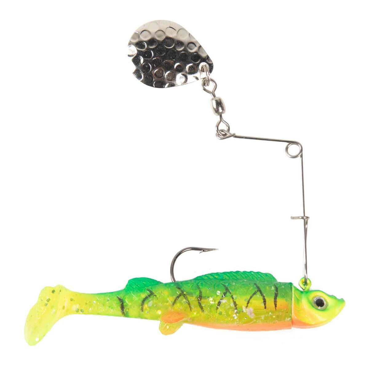 Northland Mimic Minnow Spin Jig Spinner - Silver Shiner, 1/4oz, 2-1/2in - Silver Shiner Northland Mimic Minnow Spin Jig Spinner - Silver Shiner, 1/4oz, 2-1/2in - Silver Shiner