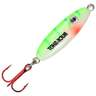Northland UV Buck Shot Spoon Ice Fishing Spoon - Glow Perch, 1/4oz - Glow Perch