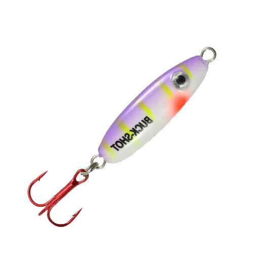 JB Lures Tungsten Spindrop Ice Fishing Lures - Neon Red, Size 8
