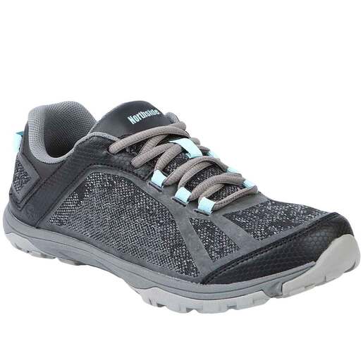Northside Women's Belmont Trek Low Hiking Shoes - Black/Aqua 7.5