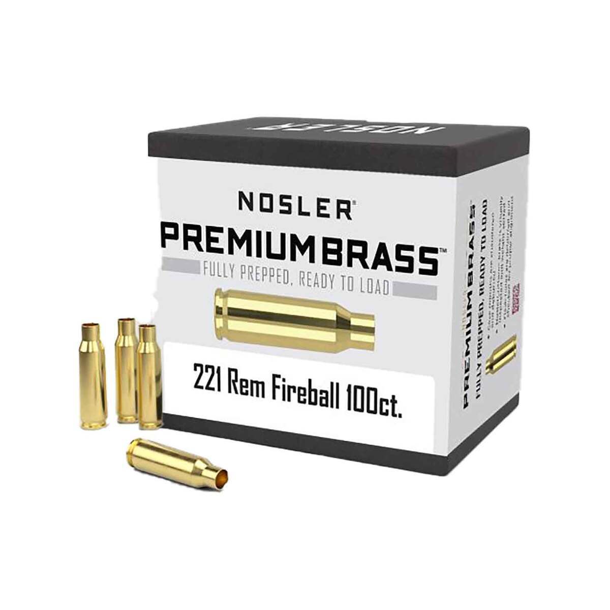 Nosler 221 Remington Fireball Rifle Reloading Brass - 100 Count Nosler 221 Remington Fireball Rifle Reloading Brass - 100 Count