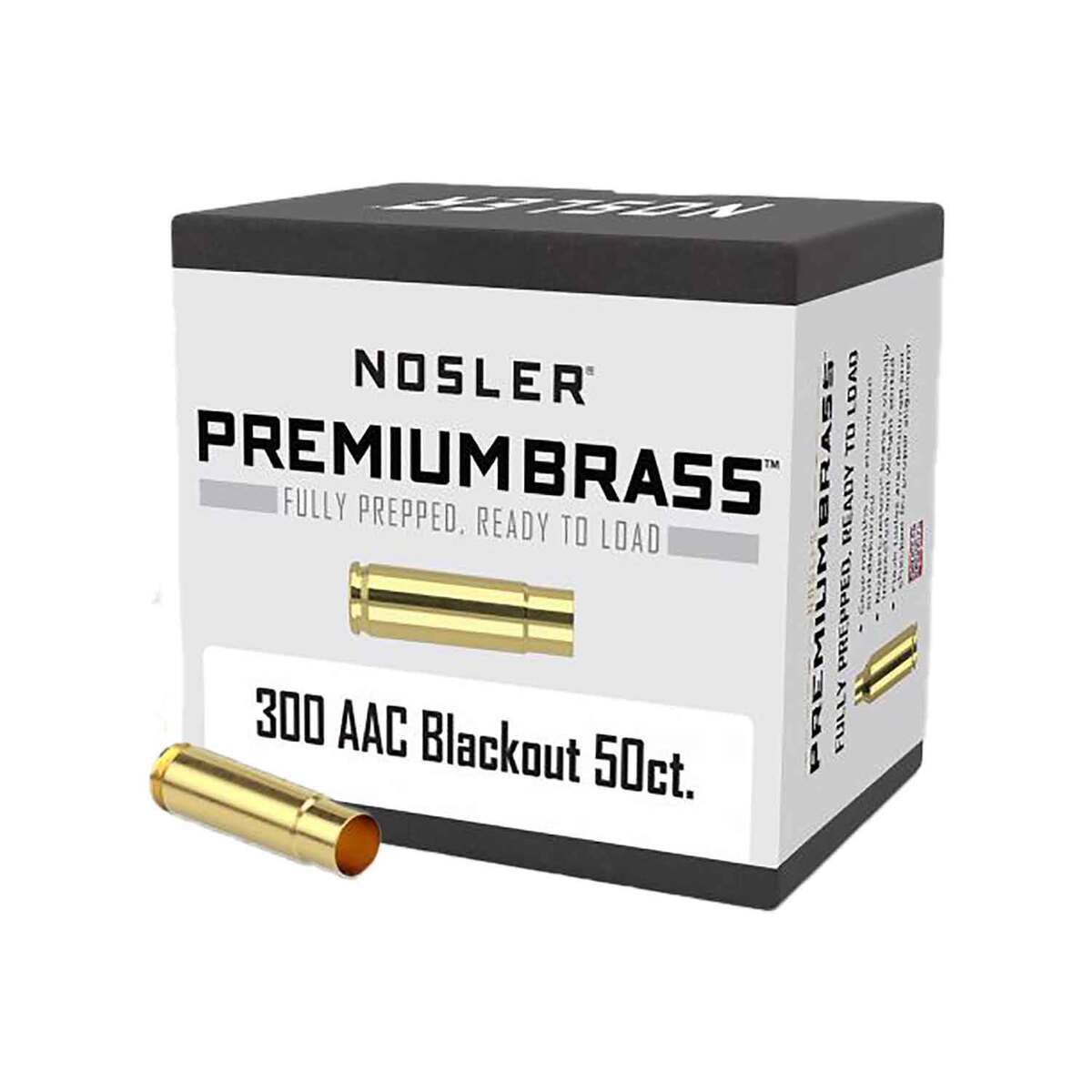 Nosler 300 AAC Blackout Rifle Reloading Brass - 50 Count Nosler 300 AAC Blackout Rifle Reloading Brass - 50 Count