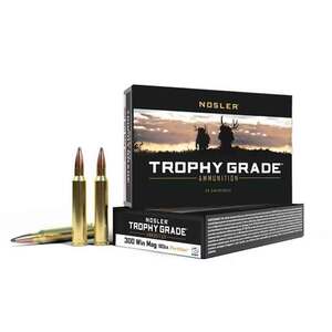 Nosler 300 Winchester Magnum 180gr Partition Trophy Grade Rifle Ammo - 20 Rounds Nosler 300 Winchester Magnum 180gr Partition Trophy Grade Rifle Ammo - 20 Rounds