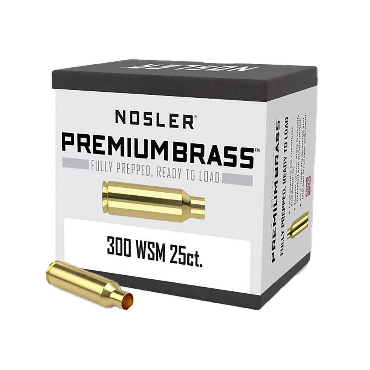 Nosler 300 WSM (Winchester Short Mag) Rifle Reloading Brass - 25 Count Nosler 300 WSM (Winchester Short Mag) Rifle Reloading Brass - 25 Count