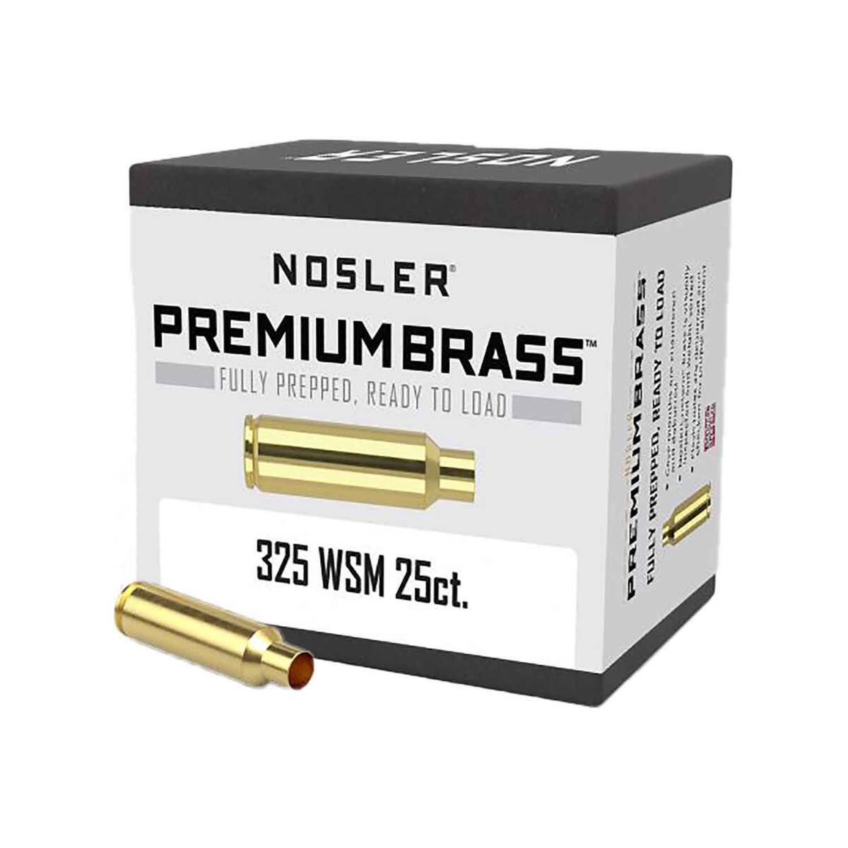 Nosler 325 WSM (Winchester Short Mag) Rifle Reloading Brass - 25 Count Nosler 325 WSM (Winchester Short Mag) Rifle Reloading Brass - 25 Count