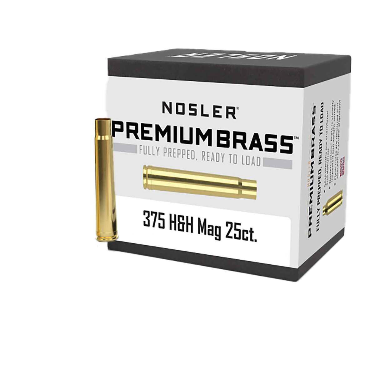 Nosler 375 H&H Magnum Rifle Reloading Brass - 25 Count Nosler 375 H&H Magnum Rifle Reloading Brass - 25 Count