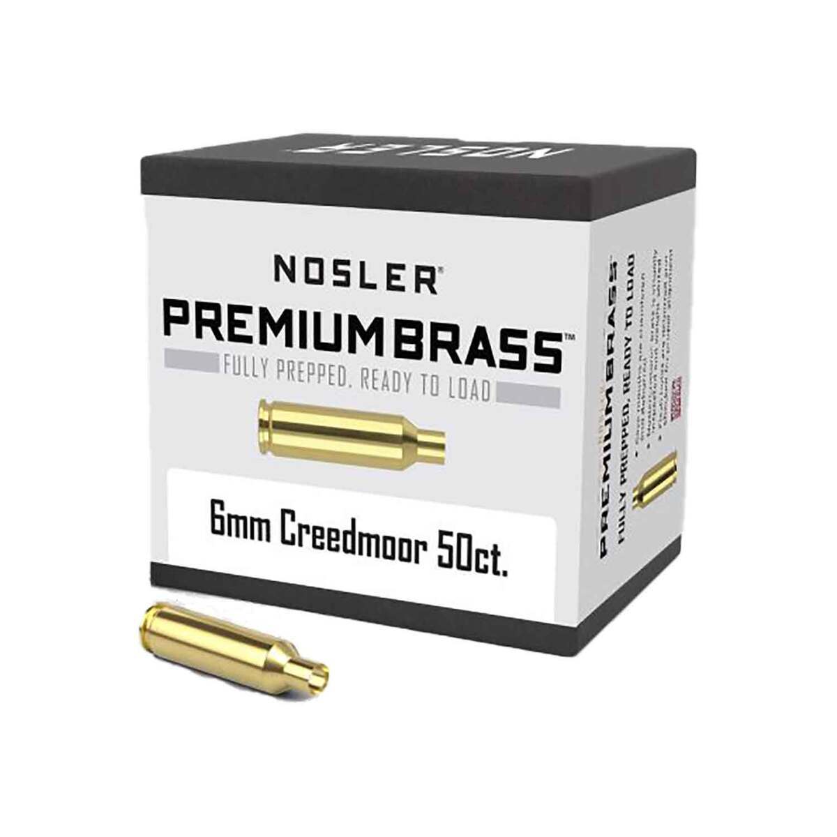 Nosler 6mm Creedmoor Rifle Reloading Brass - 50 Count Nosler 6mm Creedmoor Rifle Reloading Brass - 50 Count