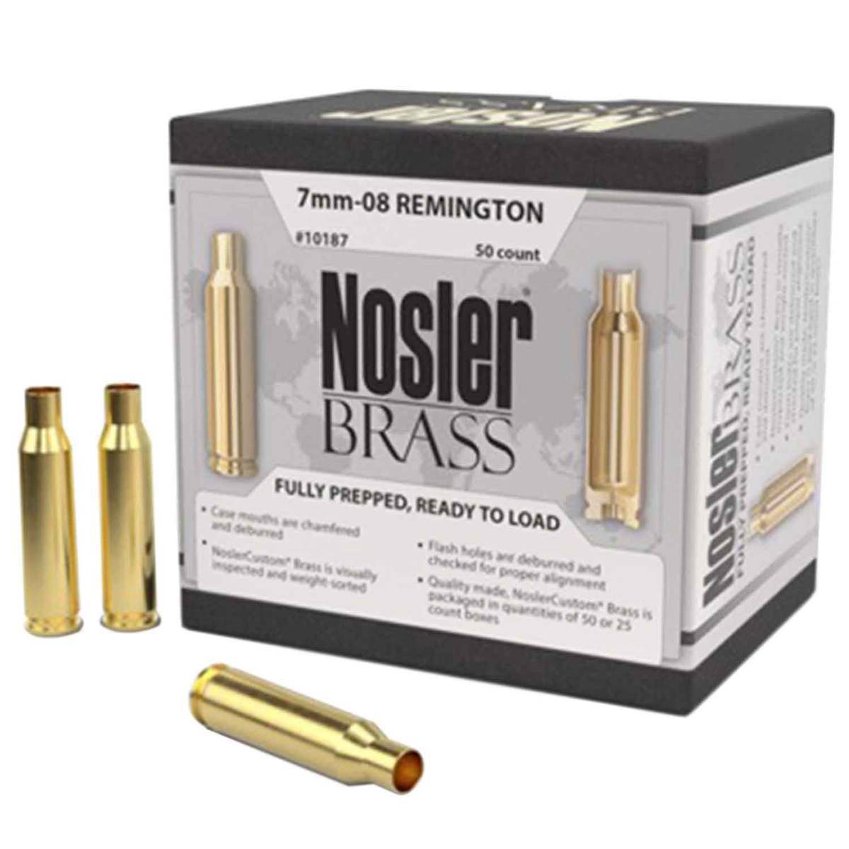 Nosler 7mm-08 Remington Reloading Rifle Brass - 50 Count Nosler 7mm-08 Remington Reloading Rifle Brass - 50 Count