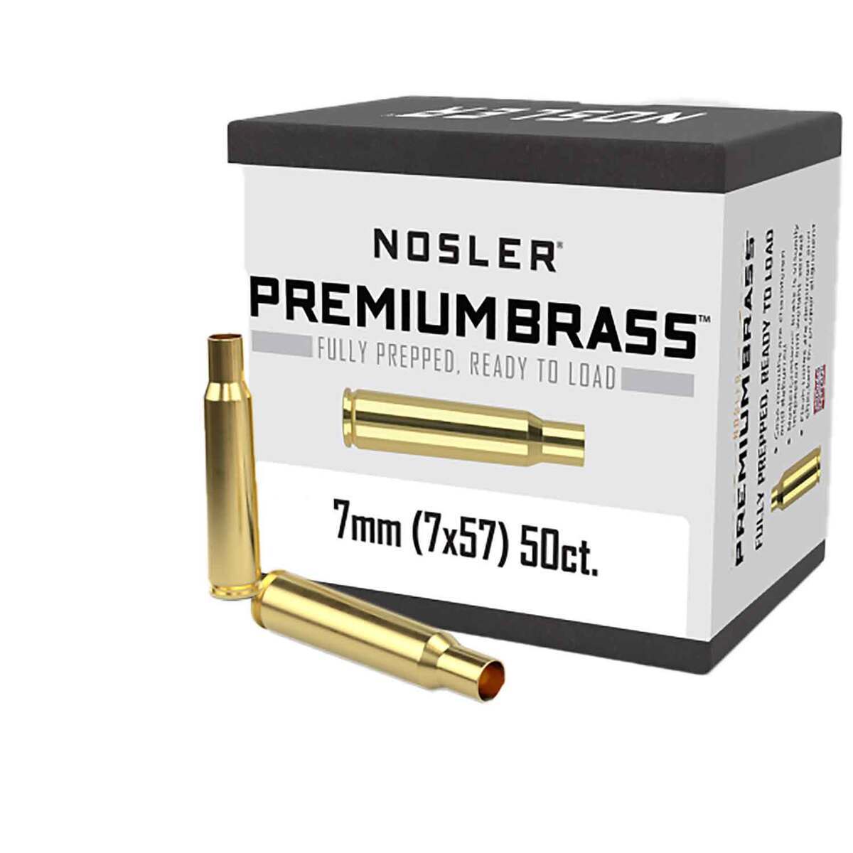 Nosler 7mm Mauser (7x57mm Mauser) Rifle Reloading Brass - 50 Count Nosler 7mm Mauser (7x57mm Mauser) Rifle Reloading Brass - 50 Count