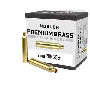 Nosler 7mm Remington Ultra Magnum Rifle Reloading Brass - 25 Count