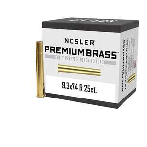 Nosler 9.3mmx74R Rifle Reloading Brass - 25 Count