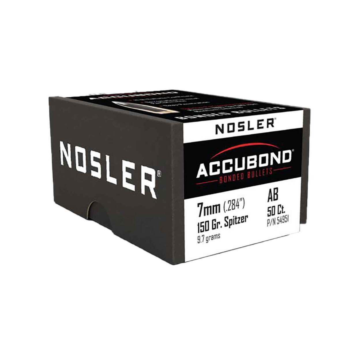 Nosler AccuBond 284 Caliber/7mm 150gr Spitzer Point Reloading Bullets - 50 Rounds Nosler AccuBond 284 Caliber/7mm 150gr Spitzer Point Reloading Bullets - 50 Rounds