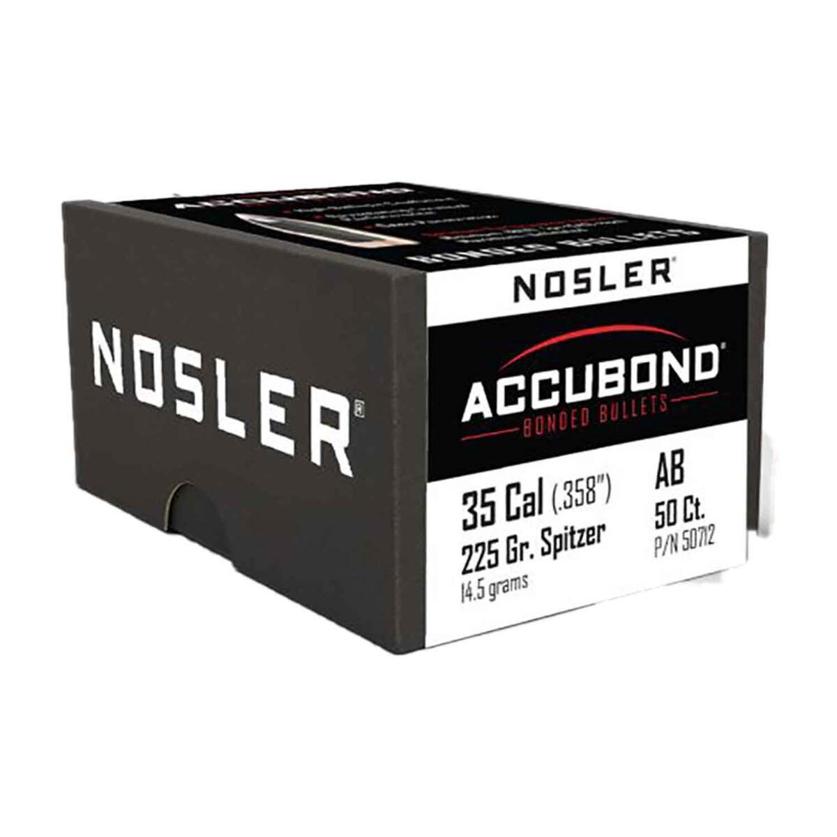 Nosler AccuBond 35 Caliber 225gr Spitzer Tip Reloading Bullets - 50 Rounds Nosler AccuBond 35 Caliber 225gr Spitzer Tip Reloading Bullets - 50 Rounds