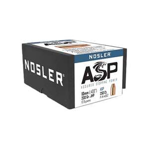 Nosler ASP 40 Caliber/10mm 200gr JHP Reloading Bullets - 250 Rounds