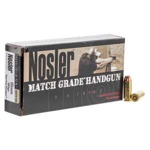 Nosler Assured Stopping Power 10mm Auto 180Gr JHP Handgun Ammo - 50 Rounds