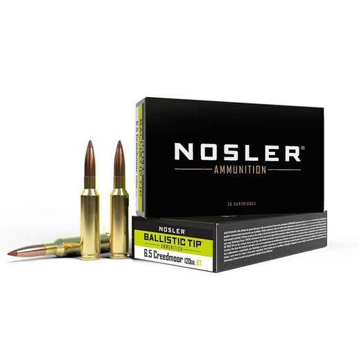 Nosler Ballistic Tip 6.5 Creedmoor 120gr Ballistic Tip Rifle Ammo Ammo - 20 Rounds 20 Rounds Ammo