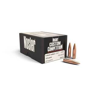 Nosler Custom Competition 264 Caliber/6.5mm HPBT 123gr Reloading Bullets - 100
