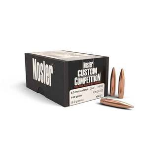 Nosler Custom Competition 264 Caliber/6.5mm HPBT 140gr Reloading Bullets - 100 Count
