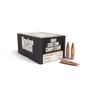 Nosler Custom Competition 264 Caliber/6.5mm HPBT 140gr Reloading Bullets - 250 Count