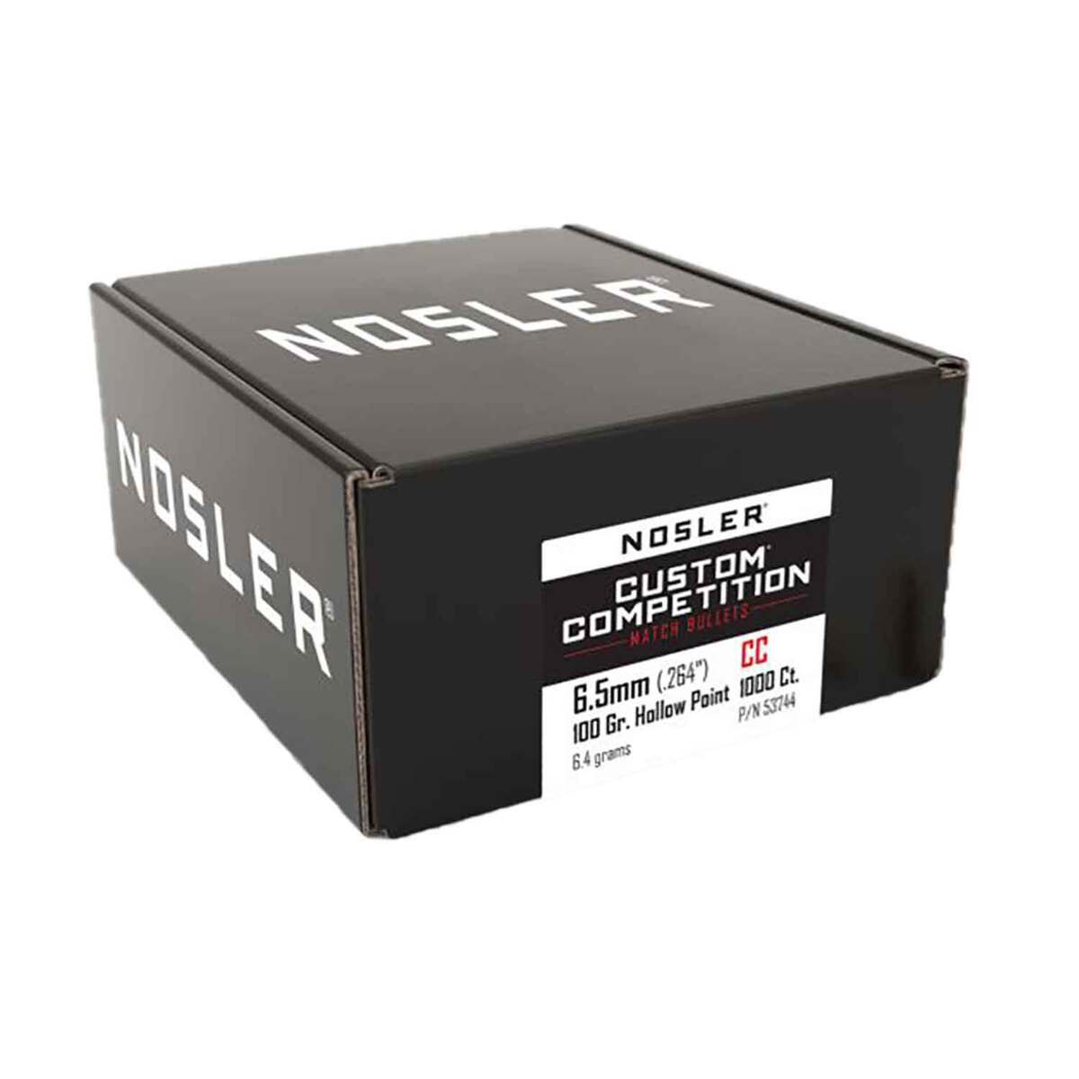 Nosler Custom Competition 264 Caliber/6.5mm 100gr Hollow Point Reloading Bullets - 1000 Rounds Nosler Custom Competition 264 Caliber/6.5mm 100gr Hollow Point Reloading Bullets - 1000 Rounds